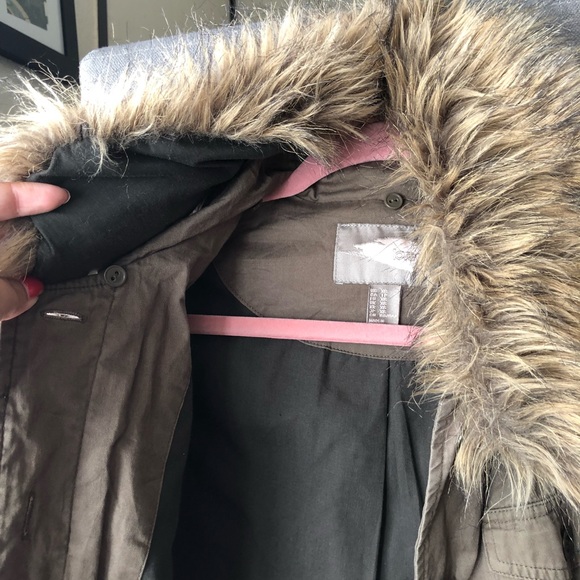 ✨ Olive green coat ✨ F21 - Picture 5 of 6